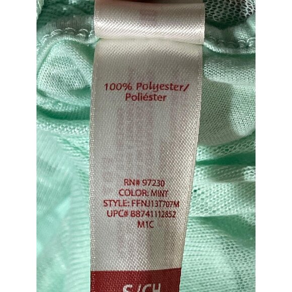 no boundaries short sleeve shirt green sheer 2 layered polyester small READ - Picture 7 of 11